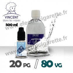 Base 20% PG / 80% VG - VDLV - 500 ml