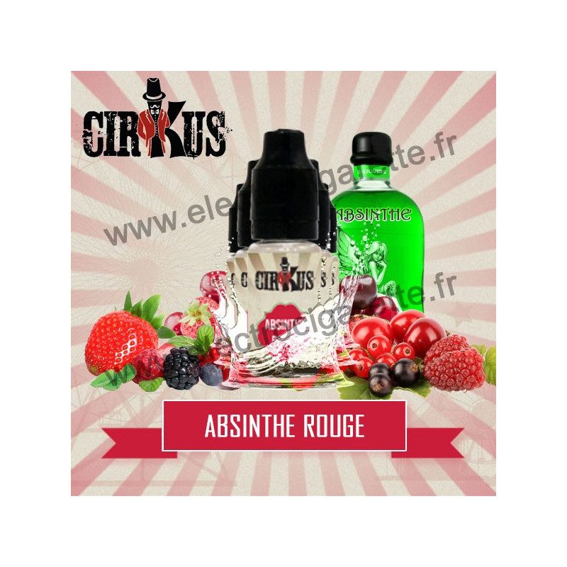 Pack de 5 flacons Absinthe Rouge - Cirkus by VDLV