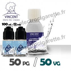 Base 50% PG / 50% VG - VDLV - 100 ml - 2, 4, 6 et 12 mg