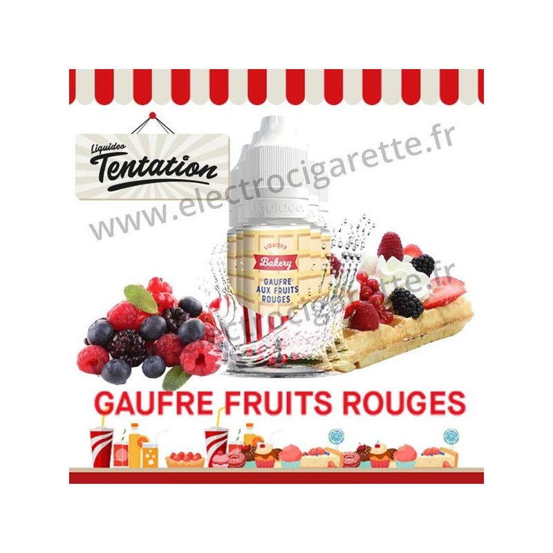 5 x 10 ml Gaufre aux fruits rouges - Bakery Tentation - Liquideo
