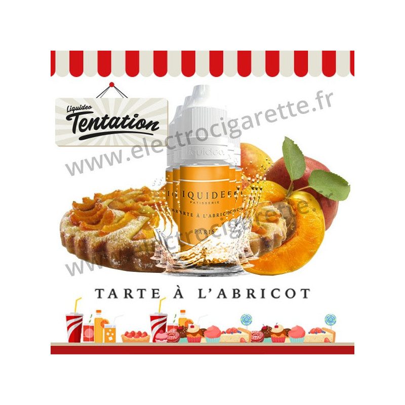 5 x 10 ml Tarte à l'abricot - Patisserie Tentation - Liquideo