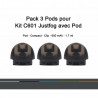 Pack 3 x Pod rechargeables 1.7 ml - JustFog