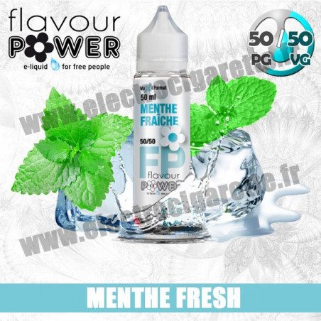 E-liquide Menthe Fraîche - Flavour Power - ZHC 50 ml