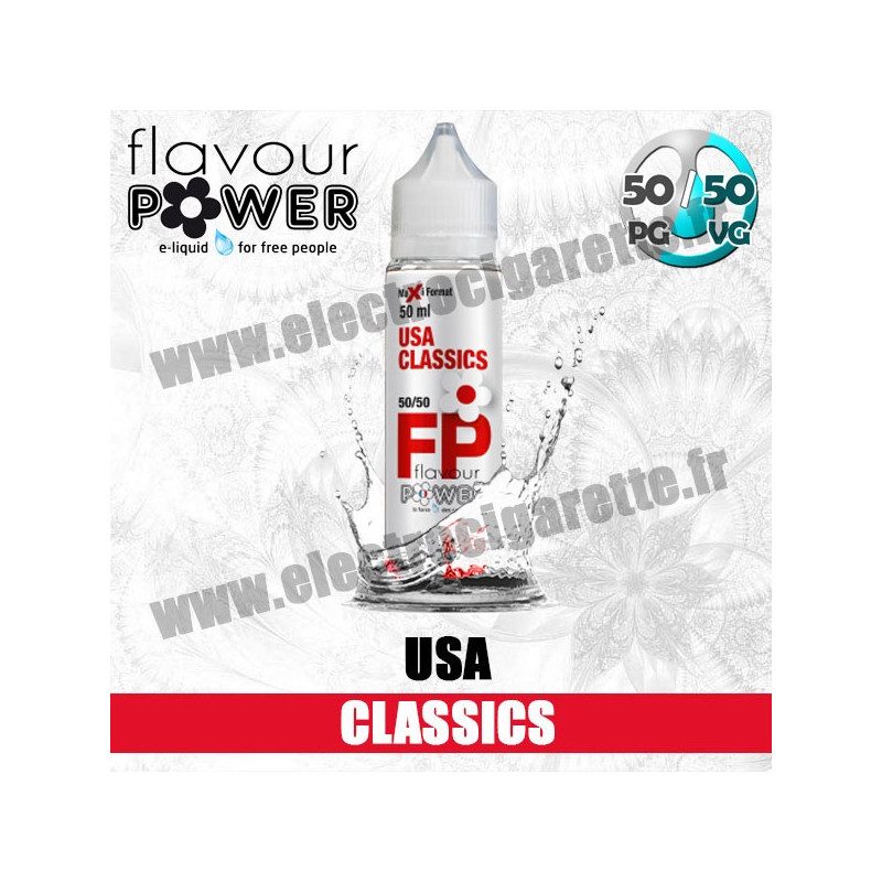 E-liquide USA Classics - Flavour Power - ZHC 50 ml