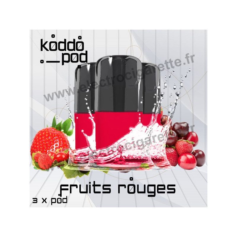 Fruits Rouges - 3 x Pods Nano - KoddoPod Nano - Nouveaux Pod