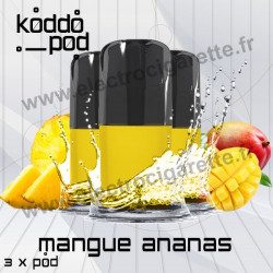 Mangue Ananas - 3 x Pods Nano - KoddoPod Nano - Nouvelle cartouche