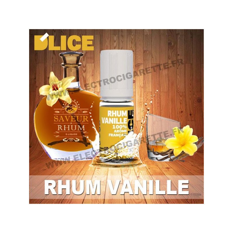 Rhum Vanille - D'Lice - 10 ml