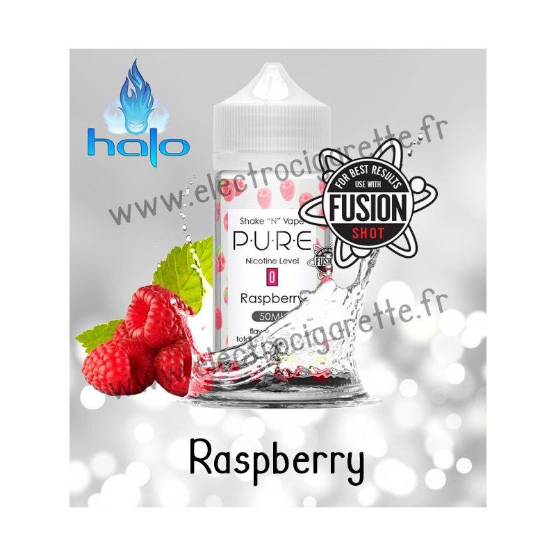 Raspberry - Pure - Halo Shake n Vape - ZHC 50ml Raspberry - Pure - Halo Shake n Vape - ZHC 50ml