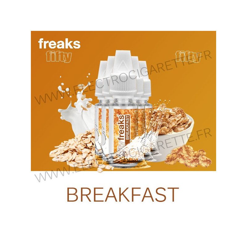 Pack de 5 x Breakfast - Fifty Freaks - 10 ml Pack de 5 x Breakfast - Fifty Freaks - 10 ml
