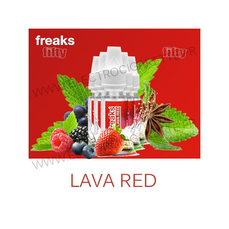Pack de 5 x Lava Red - Fifty Freaks - 10 ml