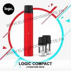 Cigarette électronique Compact Rouge - Logic Compact - Nouvelle Couleur