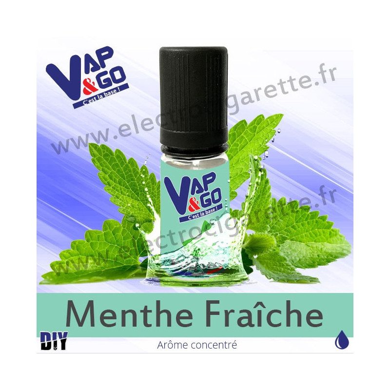 Menthe Fraîche - Vape&Go - Arôme concentré DiY - 10 ml