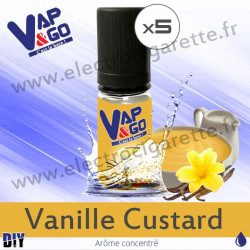 Vanille Custard - Vape&Go - Arôme concentré DiY - 5x10 ml
