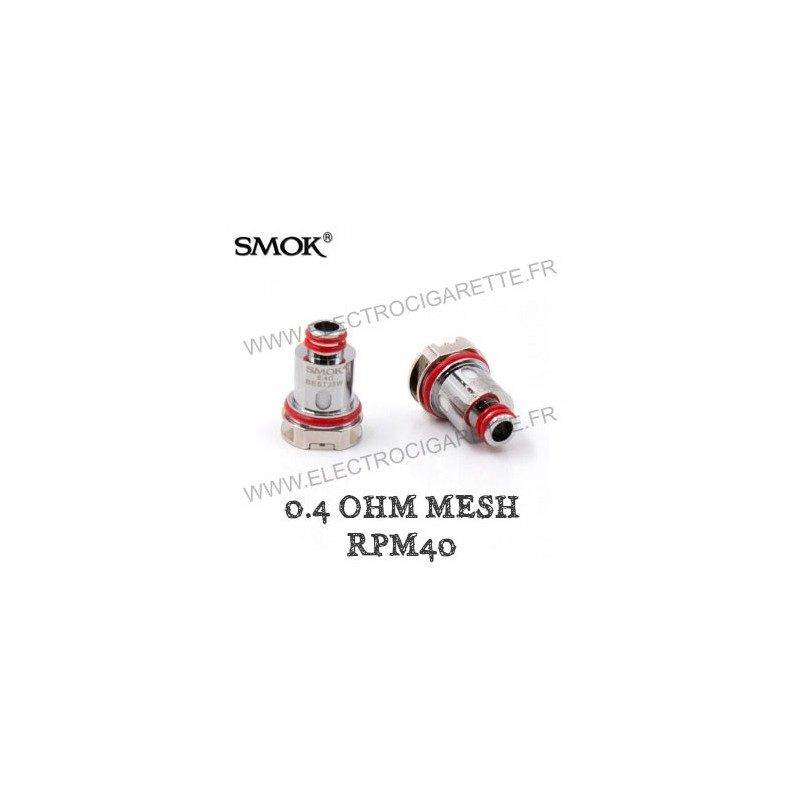 Pack de 5 résistances Mesh 0.4ohm RPM40 - Smok