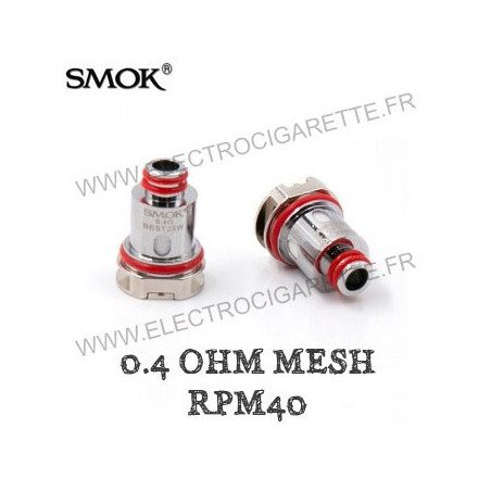 Pack de 5 résistances Mesh 0.4ohm RPM40 - Smok
