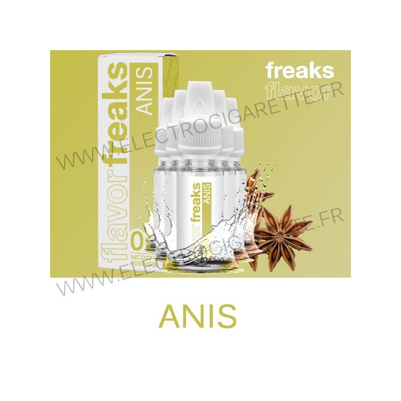 Pack de 5 x Anis - Freaks - 10 ml Pack de 5 x Anis - Freaks - 10 ml
