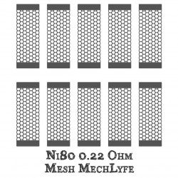 Pack de 10 x Mesh - MechLyfe - Ni80 0.22 Ohm