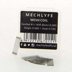 Pack de 10 x Mesh - MechLyfe - Kanthal A1 0.26 Ohm - Boite