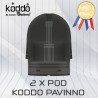Pack de 2 x Pods 2ml 1.3ohm - Koddo Pavinno - Couleur Noir