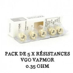 Pack de 5 x résistances VGO VapMor - 0.35 Ohm