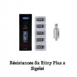 Pack de 5 x résistances S2 Etiny Plus 2 - Sigelei