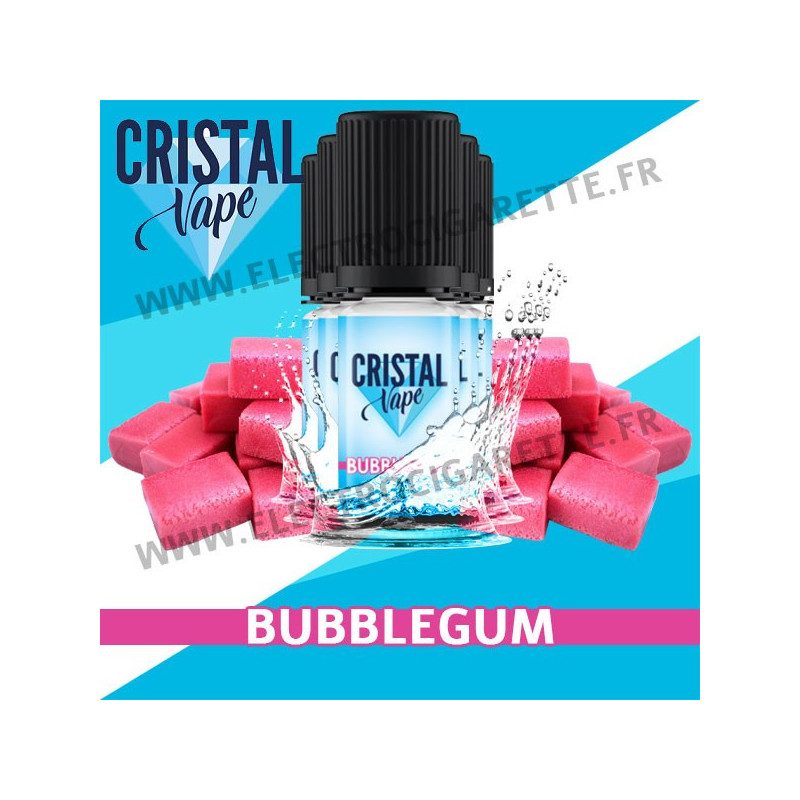 Pack de 5 x Bubble Gum - Cristal Vapes - 10ml