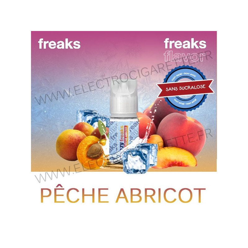 Pêche Abricot - Freezy Freaks - 30 ml - Arôme concentré DiY - Sans sucralose