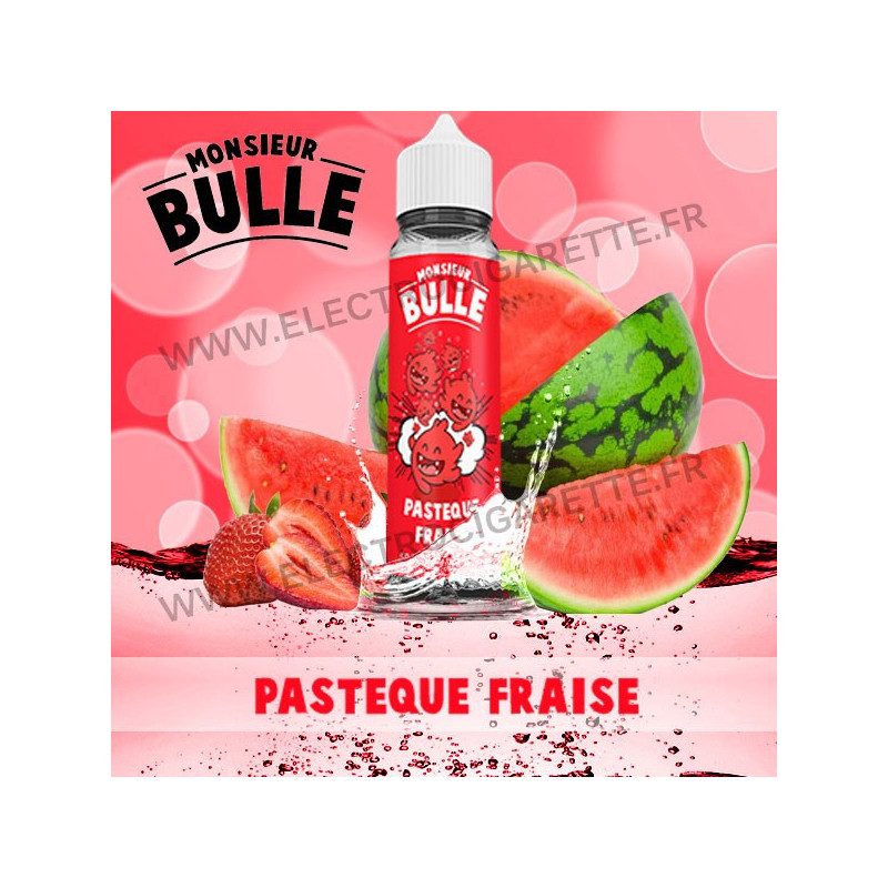 Pastèque Fraise - Monsieur Bulle - Liquideo - ZHC 60 ml