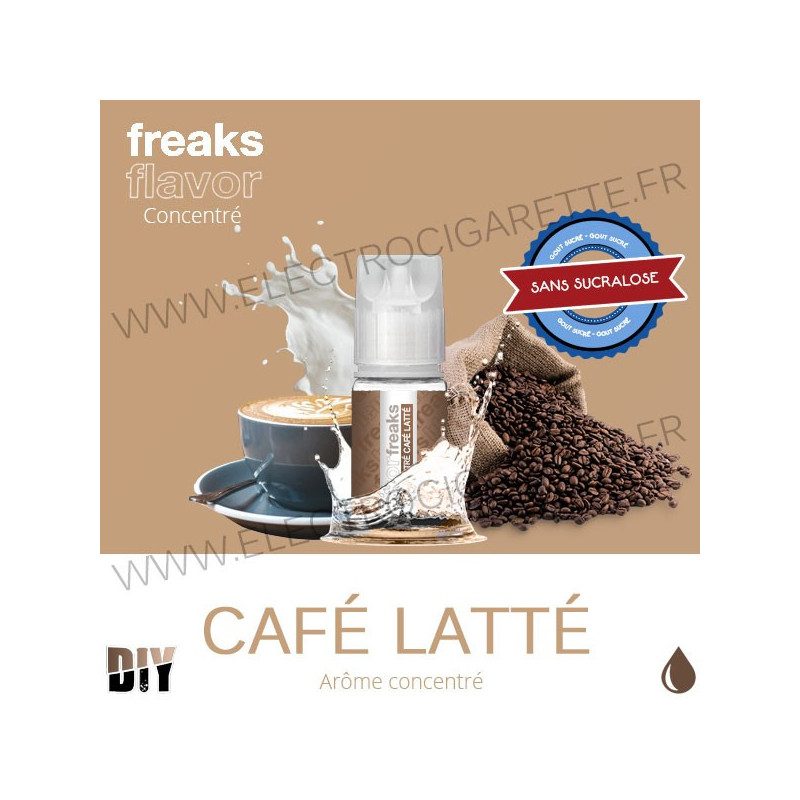 Café Latté - Freaks - 30 ml - Arôme concentré DiY - Sans sucralose