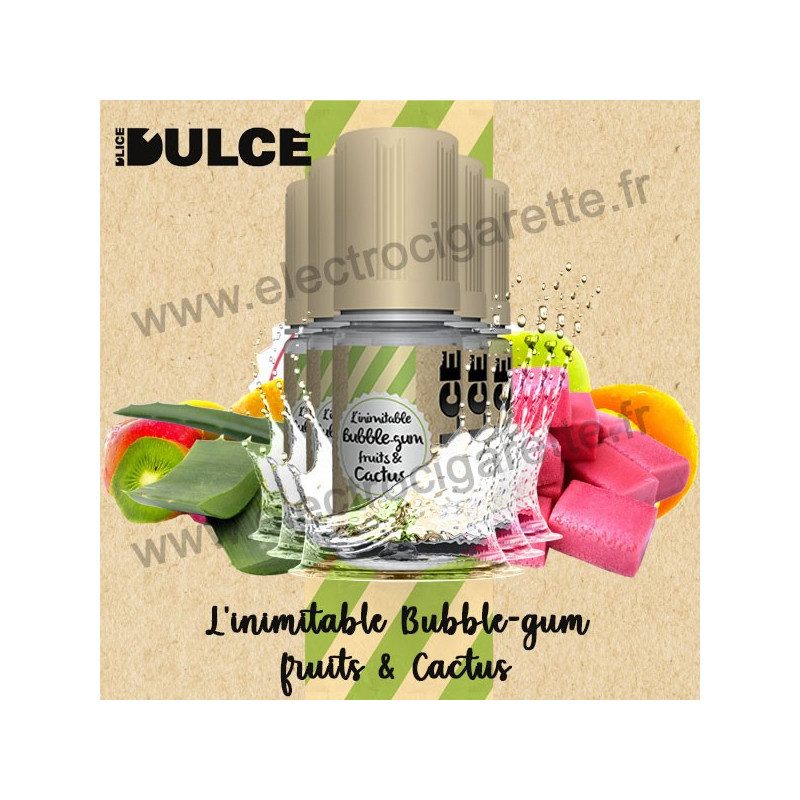 Pack 5 flacons L'inimitable Bubble-Gum Fruits & Cactus - Dulce - DLice - 10 ml