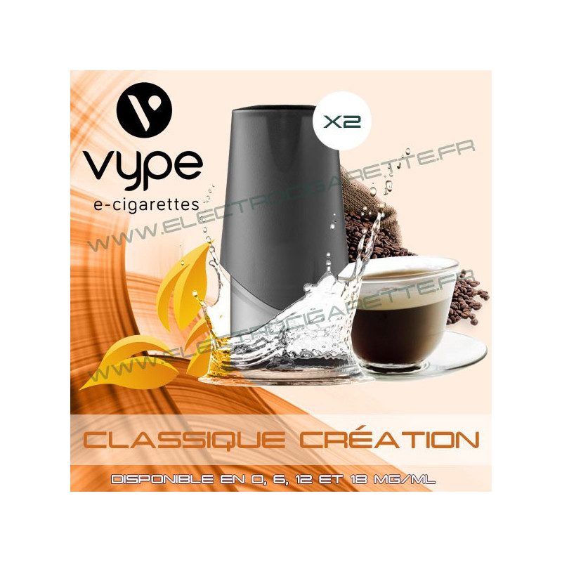 Cartouche EPEN3 Pod Vype ePen 3 Classique Création - Vuse (ex Vype) Cartouche EPEN3 Pod Vype ePen 3 Classique Création - Vuse (ex Vype)