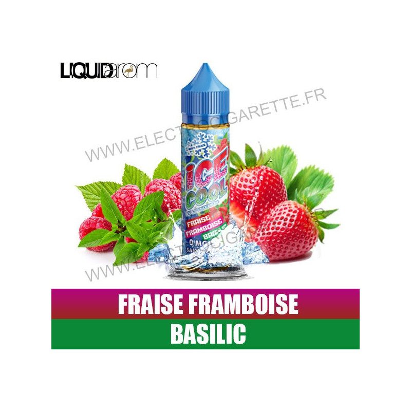 Fraise Framboise Basilic - Ice Cool - LiquidArom - ZHC 50 ml