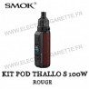 Kit Pod Thallo S - 100W 5ml - Smok - Couleur Rouge