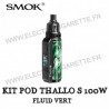 Kit Pod Thallo S - 100W 5ml - Smok - Couleur Fluid Vert