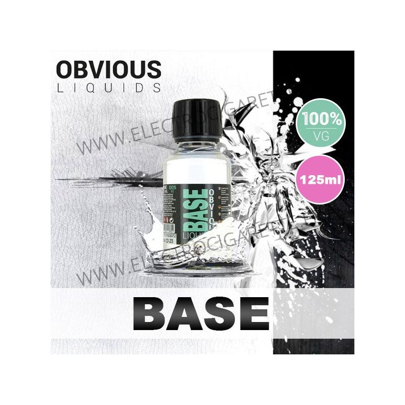 Base 100% VG - 0 mg - Obvious Liquids - 125ml
