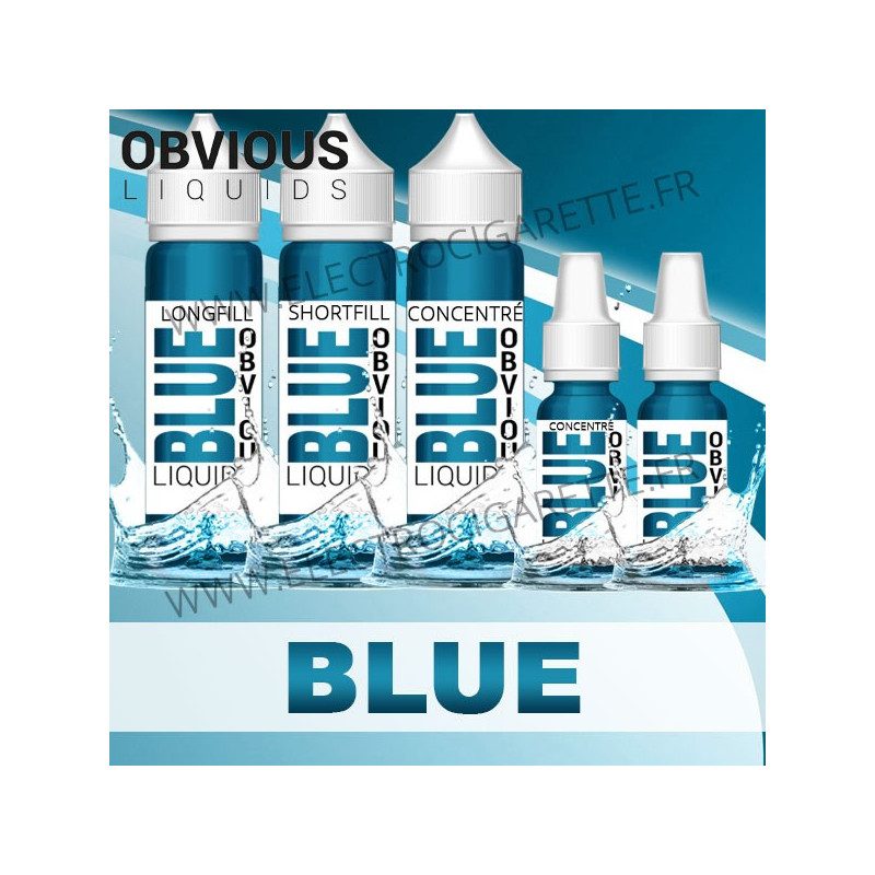 Blue - Obvious Liquids - 10ml - DiY 10 et 60ml - Shortfill 50ml - Longfill 50ml