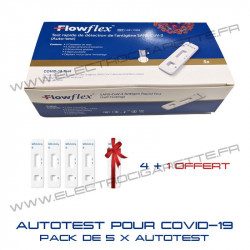 Pack de 5 x Auto-tests SARS-CoV-2 (Covid-19)