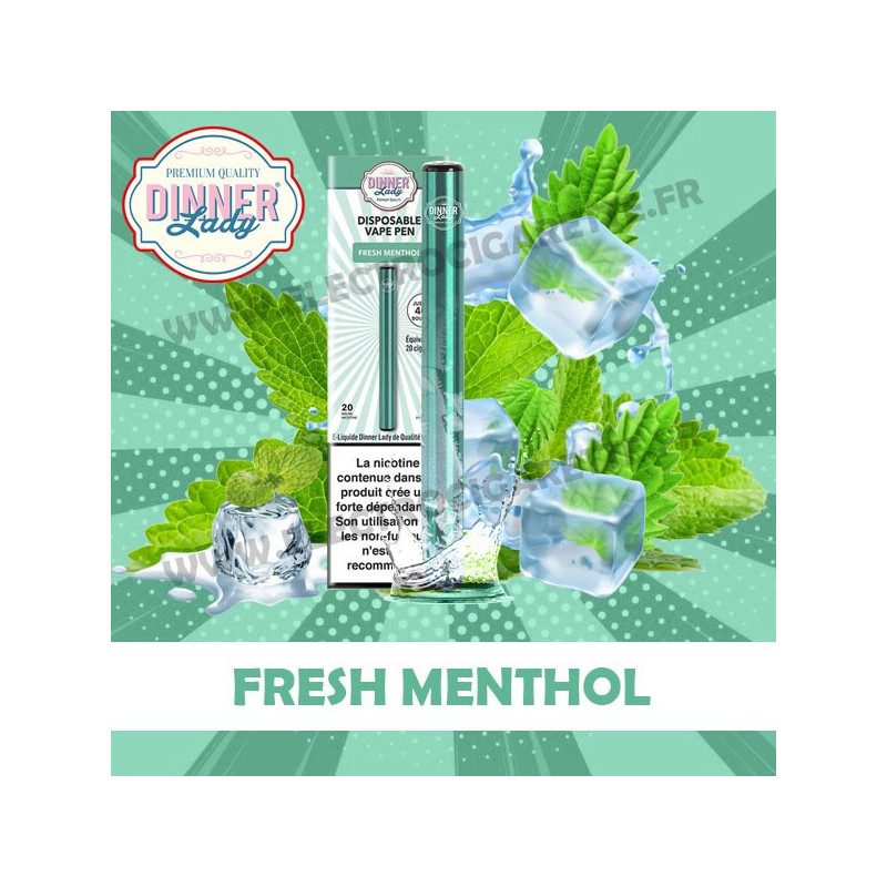 Fresh Menthol - Dinner Lady - Vape Pen - Cigarette jetable