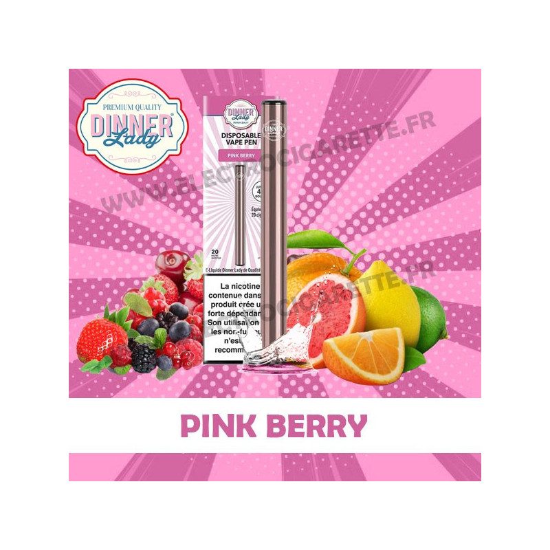 Pink Berry - Dinner Lady - Vape Pen - Cigarette jetable