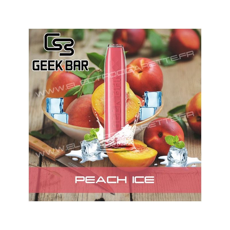 Peach Ice - Geek Bar - Geek Vape - Vape Pen - Cigarette jetable
