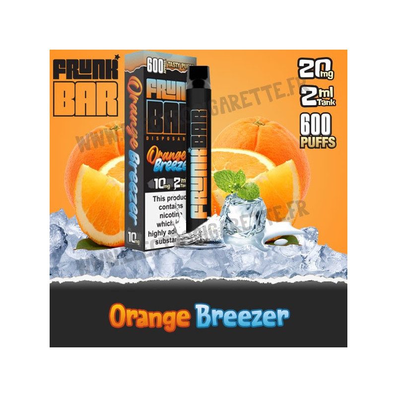 Orange Breezer - Frunk Bar - Cigarette jetable