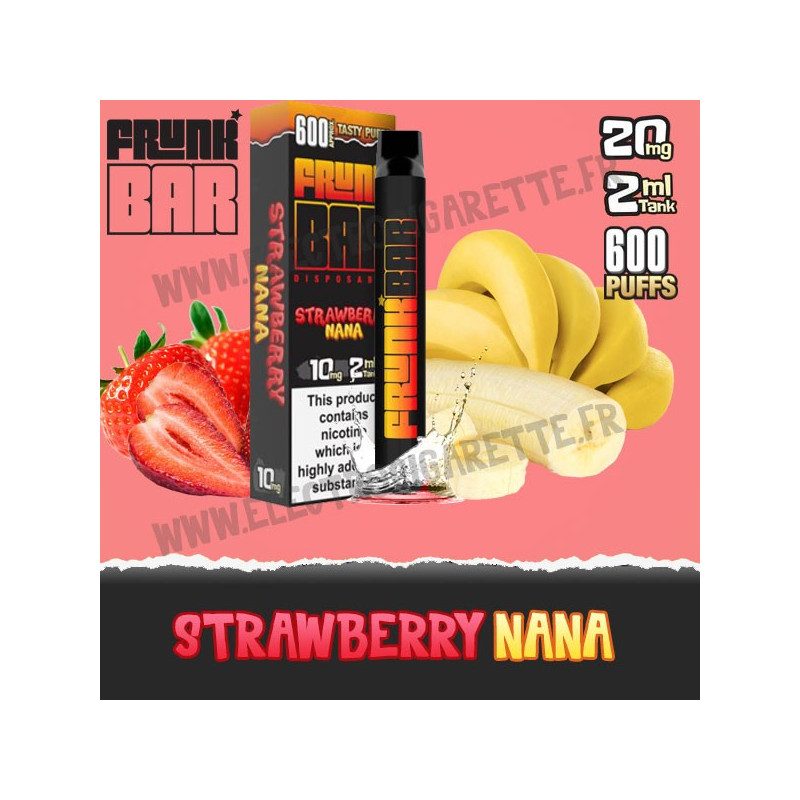 Strawberry Nana - Frunk Bar - Vape Pen - Cigarette jetable