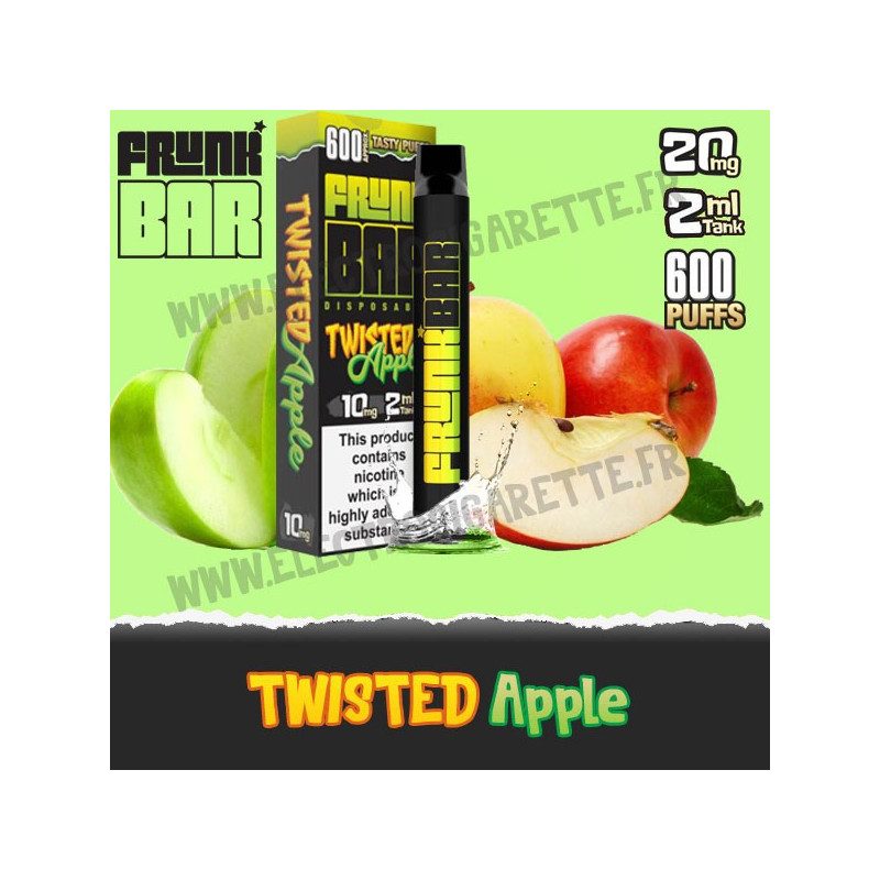 Twisted Apple - Frunk Bar - Vape Pen - Cigarette jetable