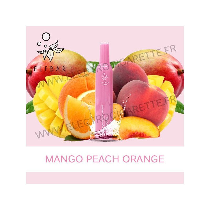 Mango Peach Orange - Elf Bar CR500 - Vape Pen - Cigarette jetable