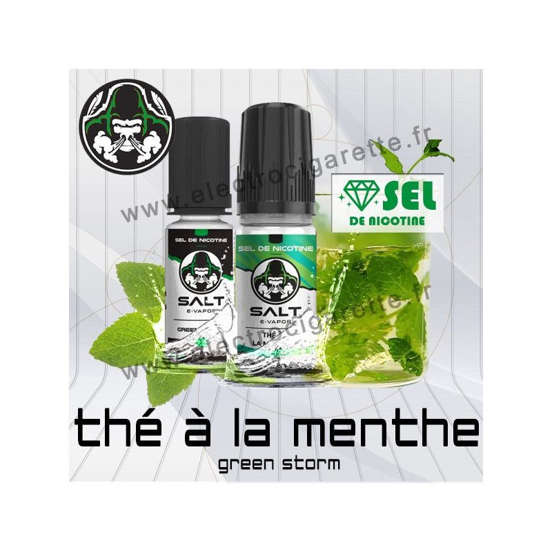Thé à la Menthe (ex Green Storm) - Salt E-vapor - Aux Sels de Nicotine