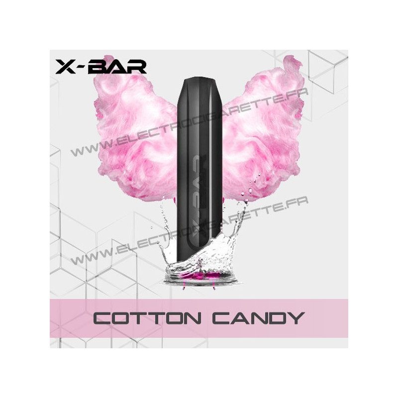 Cotton Candy - X-Bar - Vape Pen - Cigarette jetable