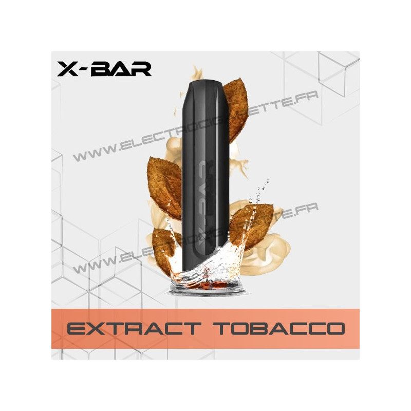 Extract Tobacco - X-Bar - Vape Pen - Cigarette jetable