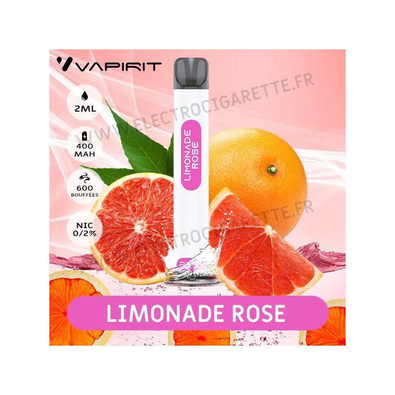 Limonade Rose - A2 - Vapirit - Vape Pen - Cigarette jetable