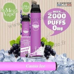 Cassis Ice - Ma mega vape - Vape Pen - Cigarette jetable - Sans Nicotine