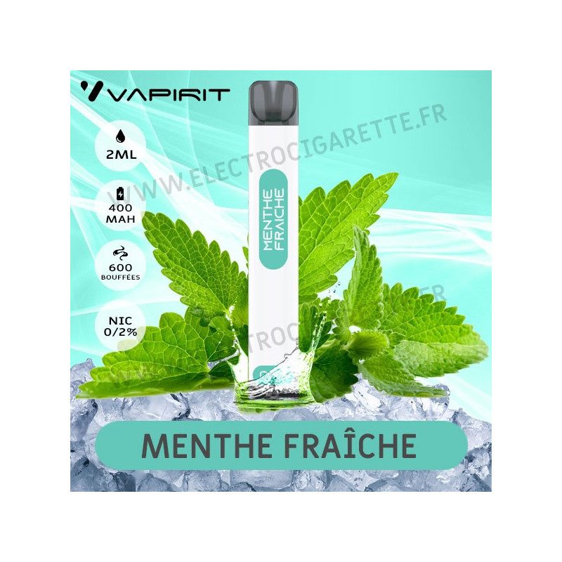 Menthe Fraîche - A2 - Vapirit - Cigarette jetable